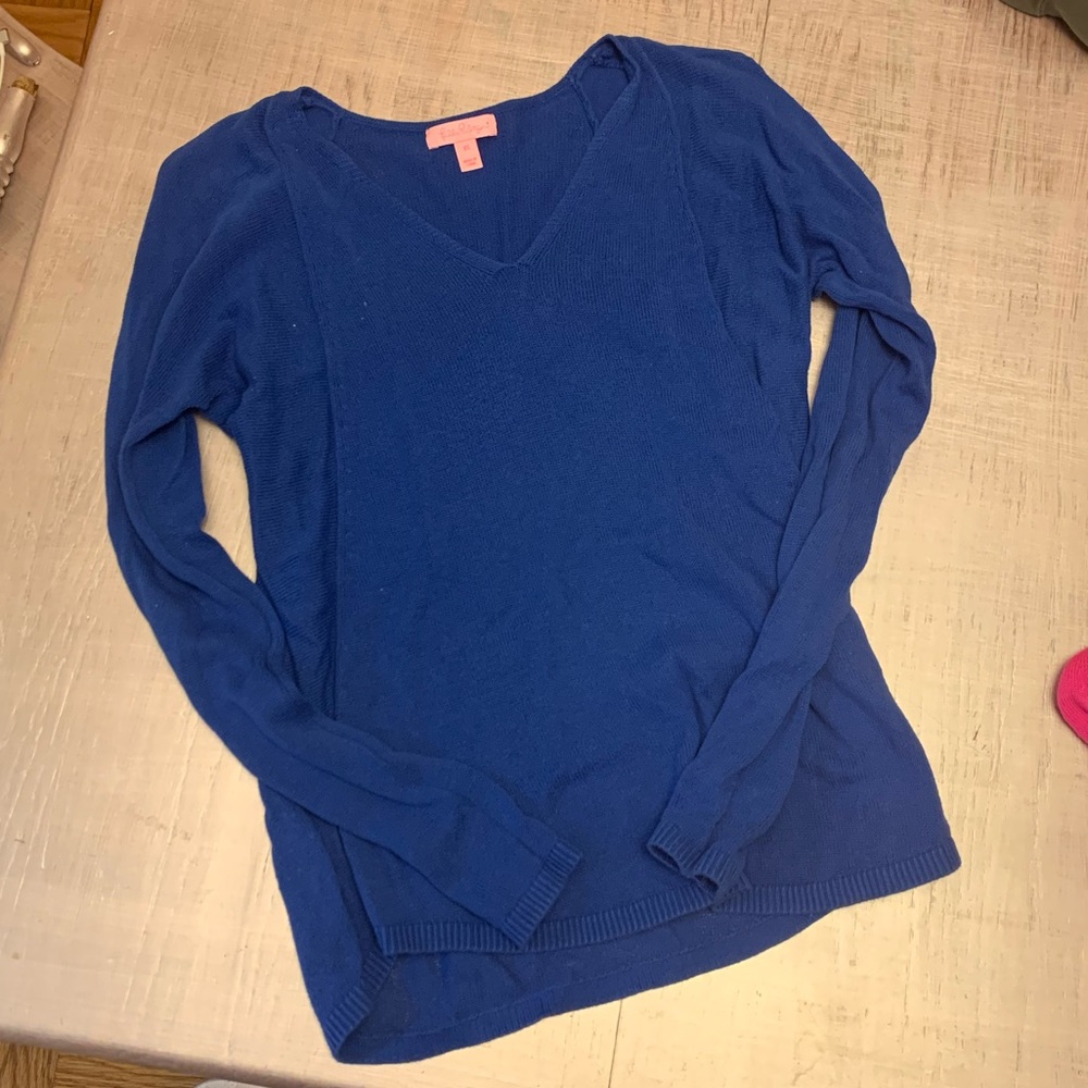 Lilly Pulitzer royal blue sweater